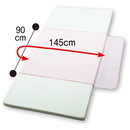 カネモ商事 Lor防水シーツ スムースニットタイプ レギュラー ピンク 1枚(ご注文単位1枚)【直送品】