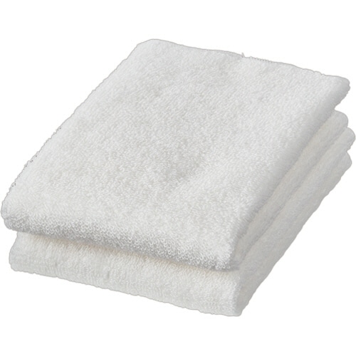 抗ウイルス加工おしぼり ホワイト 2枚/袋（ご注文単位1袋）【直送品】