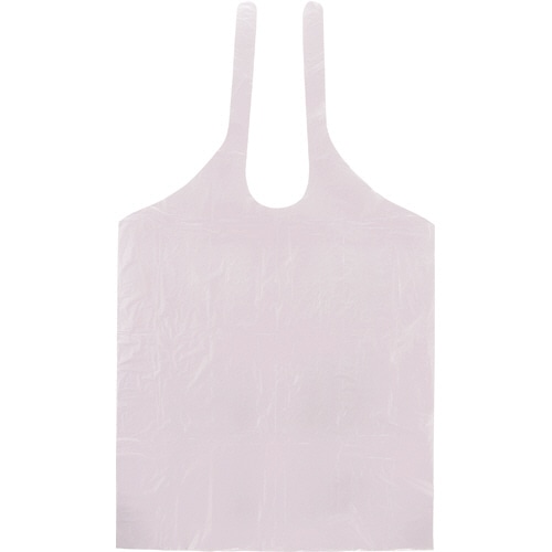 ファーストレイト PE食事用エプロン タイオンタイプ ラベンダー FR-818 50枚/箱（ご注文単位1箱）【直送品】