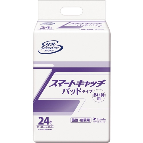 リブドゥコーポレーション リフレ スマートキャッチ パッドタイプ 多い時 24枚/袋(ご注文単位1袋)【直送品】