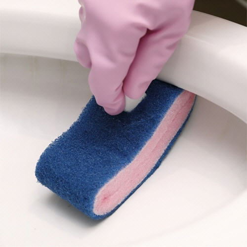 3M スコッチ・ブライト トイレ用柄付き スポンジたわし ET BST 1個(ご注文単位1個)【直送品】