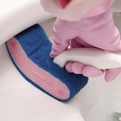 3M スコッチ・ブライト トイレ用柄付き スポンジたわし ET BST 1個(ご注文単位1個)【直送品】