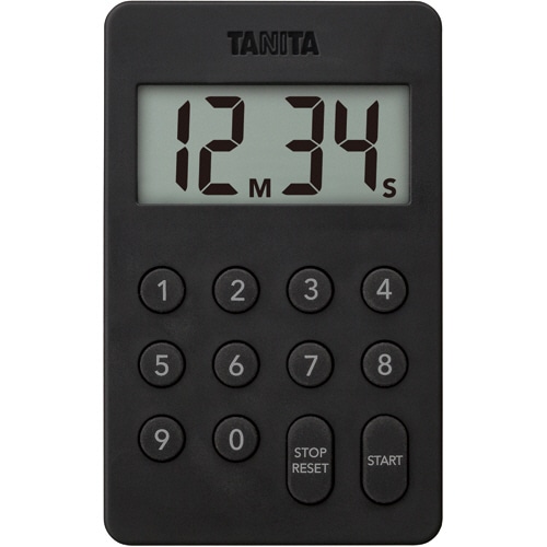 タニタ デジタルタイマー100分計 ブラック TD-415-BK 1個（ご注文単位1個）【直送品】