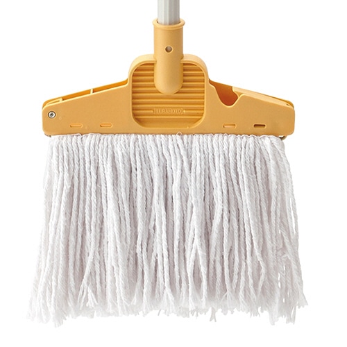 テラモト FF水拭きモップ イエロー CL-830-070-5 1本(ご注文単位1本)【直送品】