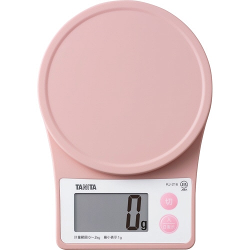 タニタ デジタルクッキングスケール ピンク KJ-216-PK 1台(ご注文単位1台)【直送品】