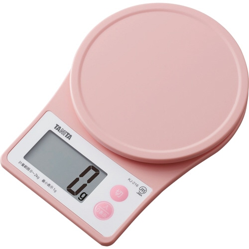 タニタ デジタルクッキングスケール ピンク KJ-216-PK 1台(ご注文単位1台)【直送品】