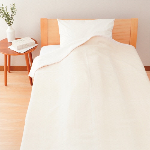 大津コーポレーション 無着色 コットンブランケット アイボリー 9130503F-9 1枚(ご注文単位1枚)【直送品】