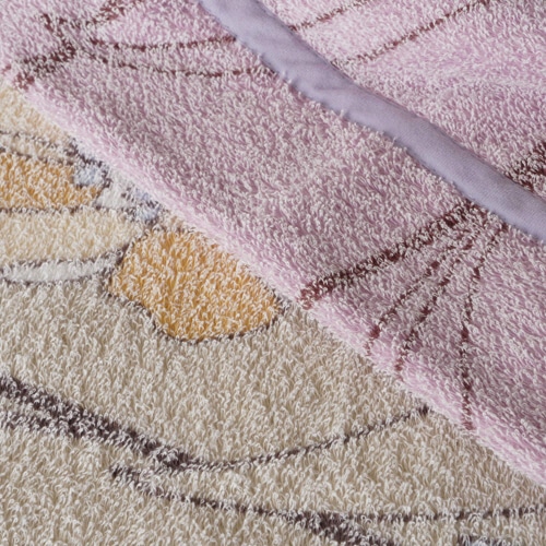 大津コーポレーション マイヤータオルケット パープル 4400780F-7 1枚(ご注文単位1枚)【直送品】