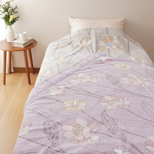 大津コーポレーション マイヤータオルケット パープル 4400780F-7 1枚(ご注文単位1枚)【直送品】