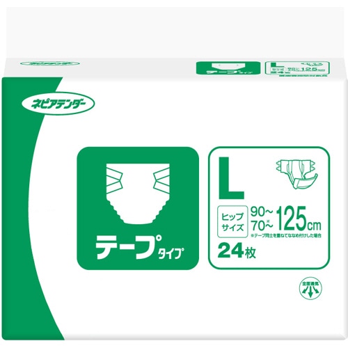 王子ネピア ネピアテンダー テープタイプ L 24枚/袋(ご注文単位1袋)【直送品】