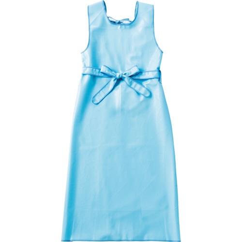 フットマーク 入浴介護用エプロン(抗菌・防臭) ブルー M 403306 1枚(ご注文単位1枚)【直送品】