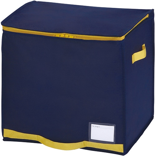 東和産業 コンパクト優収納アルファ 棚上用 ネイビー 1個(ご注文単位1個)【直送品】