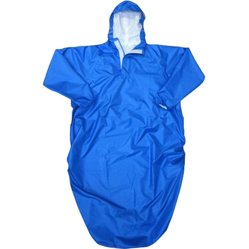 弘進ゴム 車いすレイン はおるっちゃ コートタイプ ブルー 1枚（ご注文単位1枚）【直送品】