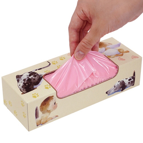 クリロン化成 驚異の防臭袋 BOS 箱型 Sサイズ ピンク 200枚/箱(ご注文単位1箱)【直送品】