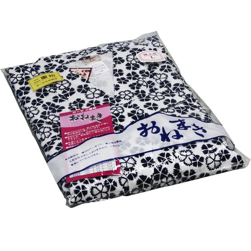 オオサキメディカル プラスハート オオサキガーゼねまき 婦人 紺色 L 74517 1枚(ご注文単位1枚)【直送品】