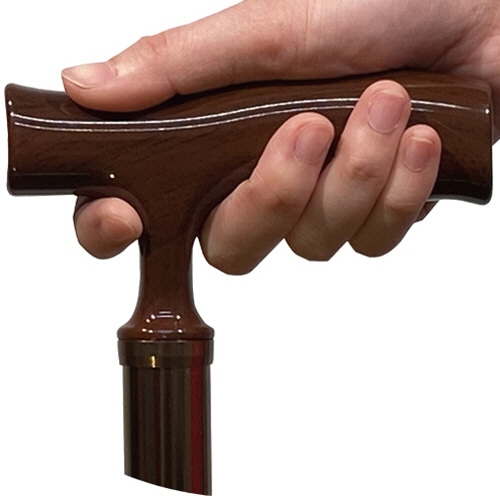 ファーストレイト アルミ伸縮T字杖・ベーシック ブロンズ FR-5835 1本(ご注文単位1本)【直送品】