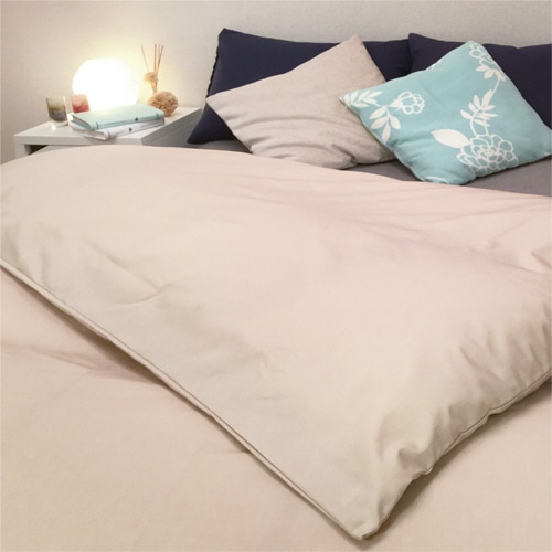 日本エンゼル 超撥水 掛け布団カバー 210×150cm ベージュ SNY-201 1枚(ご注文単位1枚)【直送品】