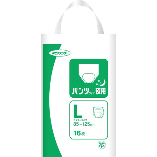 王子ネピア ネピアテンダー パンツタイプ 夜用 L 16枚 4個/袋（ご注文単位1袋）【直送品】
