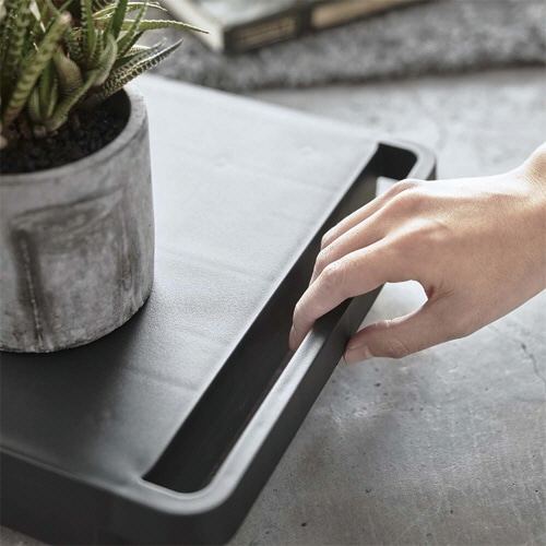 山崎実業 台車 タワー ブラック 1台(ご注文単位1台)【直送品】