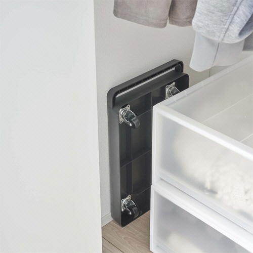 山崎実業 台車 タワー ブラック 1台(ご注文単位1台)【直送品】