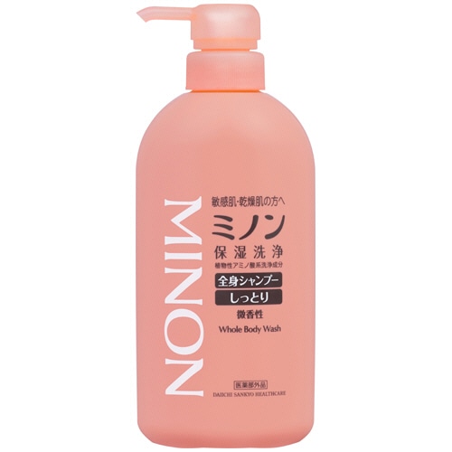 第一三共ヘルスケア ミノン 全身シャンプー しっとりタイプ 本体 450ml 1本（ご注文単位1本）【直送品】