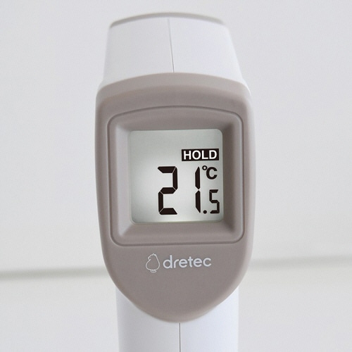 ドリテック サッとはかれる温度計 ホワイト O-604WT 1個(ご注文単位1個)【直送品】