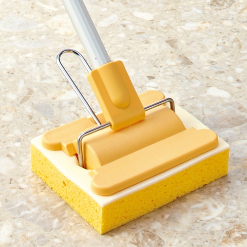 テラモト FFスポンジモップ イエロー CL-830-020-5 1本（ご注文単位1本）【直送品】