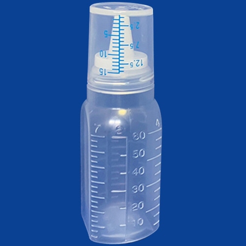 シンリョウ カップ付ボトル無地 60ml 200本/袋（ご注文単位1袋）【直送品】