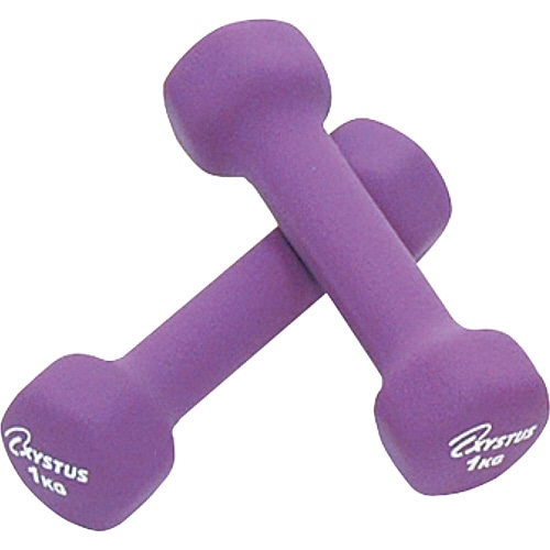 トーエイライト ラバーコートダンベル 1kg H9055 2個/袋（ご注文単位1袋）【直送品】