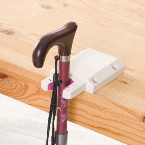 ディー・エル・エム 後付けプッシュ式ステッキホルダー ステッキjam M13693 イエロー JU-ST00008 1個(ご注文単位1個)【直送品】