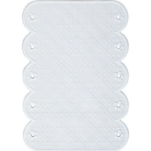 ワイズ スベリを防ぐ手すりマット 20×28cm ホワイト BW022 1枚（ご注文単位1枚）【直送品】