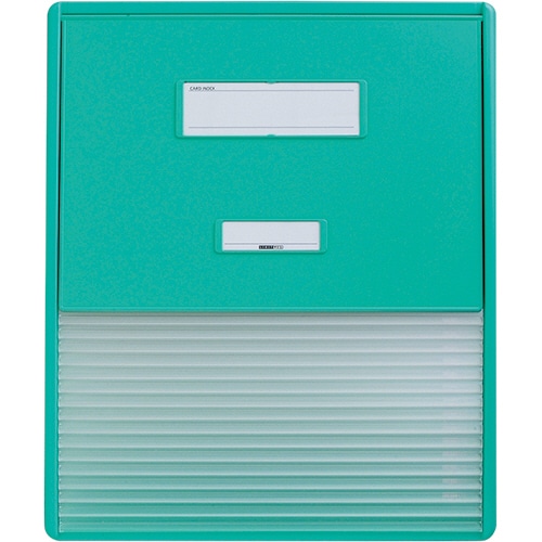 リヒトラブ カラーカードインデックス A3(A4タテ2面) 16ポケット グリーン HC114C-3 1冊(ご注文単位1冊)【直送品】
