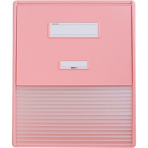 リヒトラブ カラーカードインデックス A3(A4タテ2面) 16ポケット ピンク HC114C-4 1冊(ご注文単位1冊)【直送品】