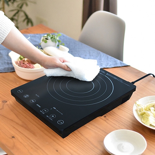 ドリテック IHクッカー ラルジュ 1400W ブラック DI-120BK 1台(ご注文単位1台)【直送品】