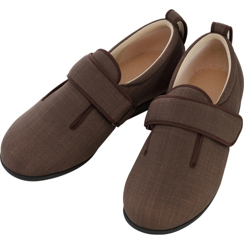 徳武産業 あゆみ ダブルマジックIⅡ 3E 茶 M(22.0-22.5cm) 両足 1097 1足（ご注文単位1足）【直送品】