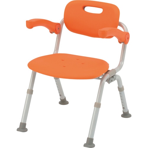 パナソニック エイジフリー シャワーチェア ユクリア ミドルSP おりたたみN オレンジ PN-L41721D 1台(ご注文単位1台)【直送品】