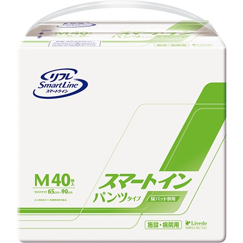 リブドゥコーポレーション リフレ スマートイン パンツタイプ M 40枚 4個/袋（ご注文単位1袋）【直送品】