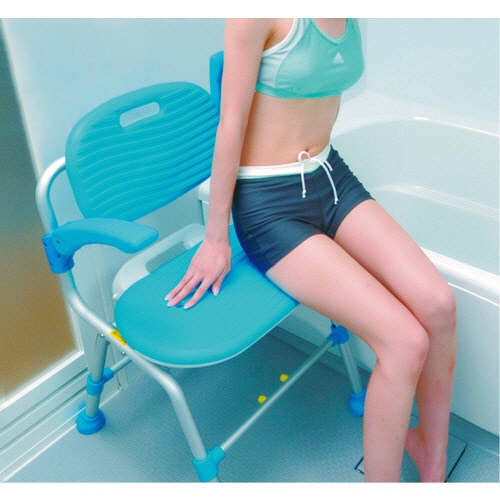 幸和製作所 テイコブ U型シャワーチェア 背付・肘付 SCU01 1台(ご注文単位1台)【直送品】