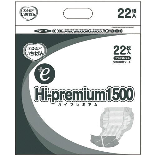 カミ商事 エルモアいちばん +e Hi-premium1500 22枚 4個/袋（ご注文単位1袋）【直送品】