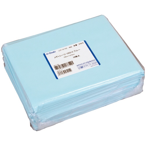 オオサキメディカル メディシーツ 100×210cm 10枚/袋(ご注文単位1袋)【直送品】