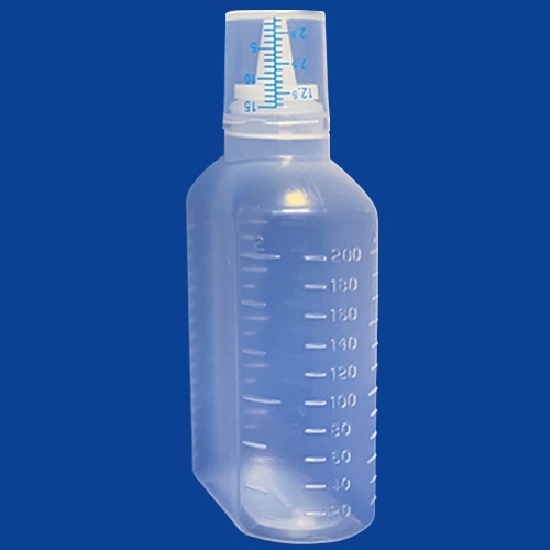 シンリョウ カップ付ボトル無地 200ml 80本/袋（ご注文単位1袋）【直送品】