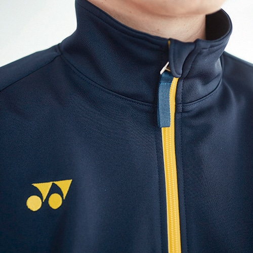 トンボ ヨネックス×キラク ケアワークジャケット スターフィットLT防縮ニット ネイビー×イエロー Lサイズ CY100-33-L 1着(ご注文単位1着)【直送品】