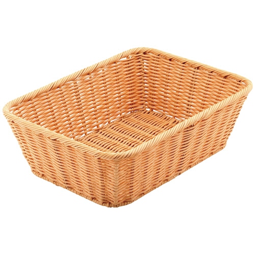 トーダイ PPラタン エコノミーランドリーバスケット 小 アイボリー 1個(ご注文単位1個)【直送品】