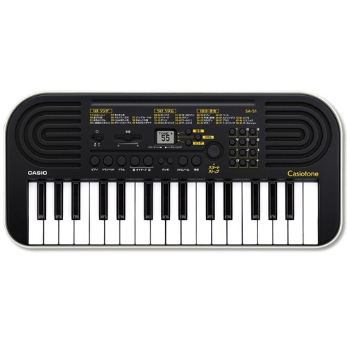カシオ カシオトーン ミニキーボード ブラック SA-51 1台（ご注文単位1台）【直送品】