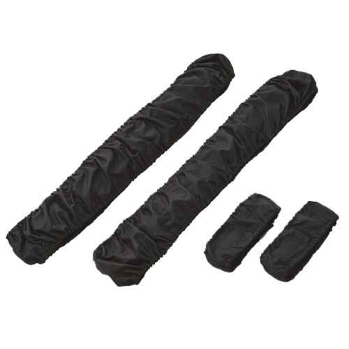 笑和 室内用車いすタイヤRAKUカバー 22インチ用 ブラック SR-120B 1セット(ご注文単位1セット)【直送品】