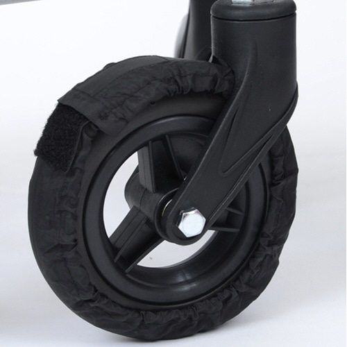 笑和 室内用車いすタイヤRAKUカバー 14インチ用 ブラック SR-140B 1セット(ご注文単位1セット)【直送品】