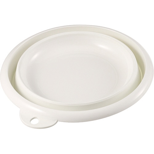 伊勢藤 折りたためる ソフト湯おけ 2.5L ホワイト I-522W 1個(ご注文単位1個)【直送品】