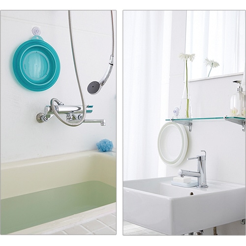 伊勢藤 折りたためる ソフト湯おけ 2.5L ホワイト I-522W 1個(ご注文単位1個)【直送品】