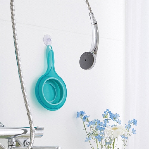 伊勢藤 折りたためる ソフト手おけ 1.2L ブルー I-523BL 1個(ご注文単位1個)【直送品】