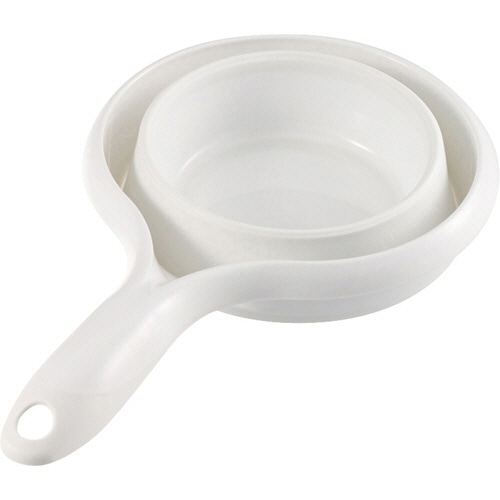 伊勢藤 折りたためる ソフト手おけ 1.2L ホワイト I-523W 1個（ご注文単位1個）【直送品】